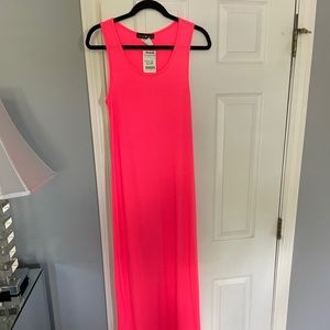 Hot pink maxi dress
